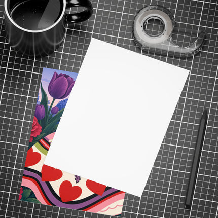 ❤️☂️ The Heart Parasol Promenade Postcards With Envelopes – Art Deco Floral Romance