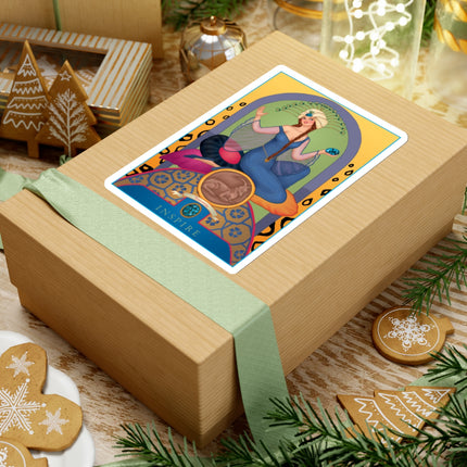December & Tanzanite (from the Gem Series) by Sofia Chiostri Kiss-Cut Stickers (4 Sizes)