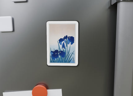 Irises by Ohara Koson Die-Cut Magnets (5 Sizes)