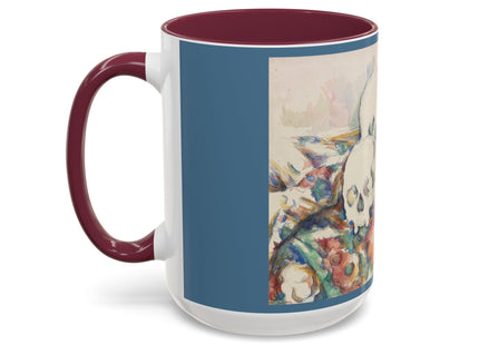 The Three Skulls by Paul Cézanne Colorful Mugs (11oz, 15oz)