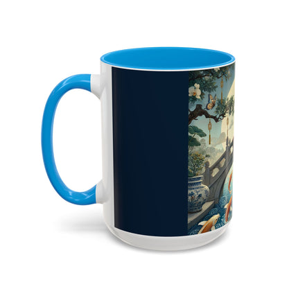 Moonlit Bridge Gentleman Colorful Mug – Imperial Serenity & Moonlit Harmony