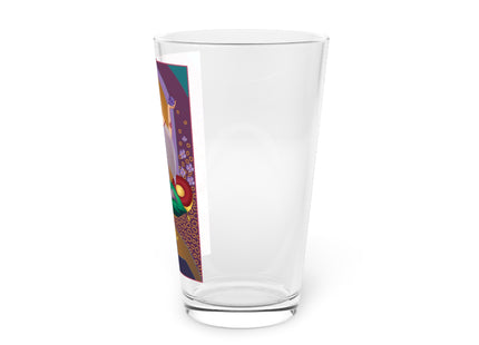 February & Amethyst Zodiac Pint Glass
