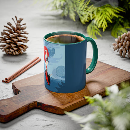 Siren of the Waves Colorful Mugs – Dramatic Sea Power & Bold Elegance