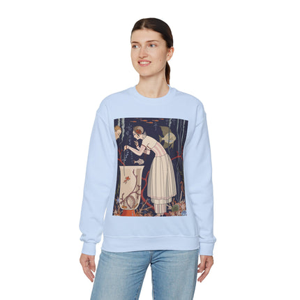 L'Etourdissant Petit Poisson (The Dazzling Little Fish) by George Barbier Heavy Blend™ Crewneck Sweatshirt