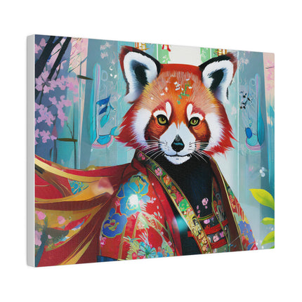 Cybernetic Red Panda Matte Canvas, Stretched, 0.75"