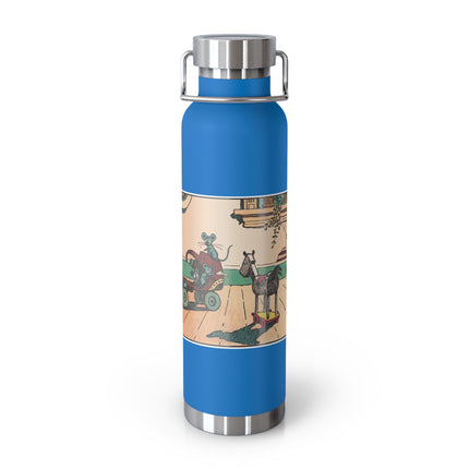 Mischievous Mice on Wheels Copper Vacuum Insulated Bottle, 22 oz