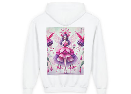 Fuchsia Fairy Youth Heavy Blend Hooded Sweatshirt