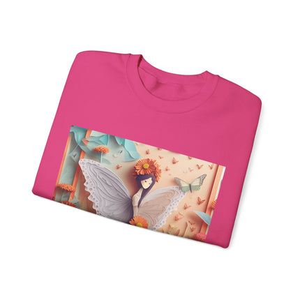 Zinnia Fairy Unisex Heavy Blend™ Crewneck Sweatshirt
