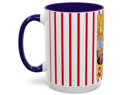 Art Deco Christmas Colorful Mugs (11oz, 15oz)