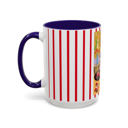 Art Deco Christmas Colorful Mugs (11oz, 15oz)