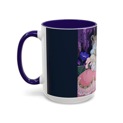 The Moonlit Garden Serenade Colorful Mugs – Art Deco Musical Elegance
