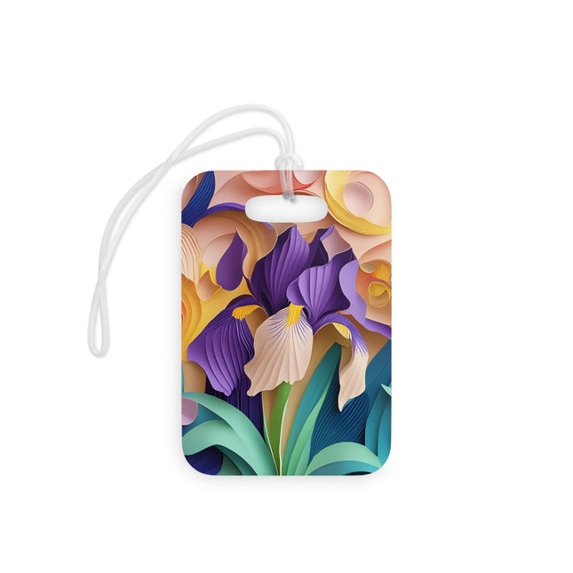 The Elegant Iris Flower Luggage Tags