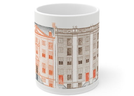 Amsterdam Canal Houses by Johan Teyler Ceramic Mug 11oz