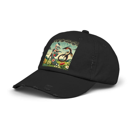 The Dragon Fairy’s Stride Unisex Distressed Cap