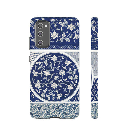 Blue Flower Pattern by Owen Jones Phone Cases