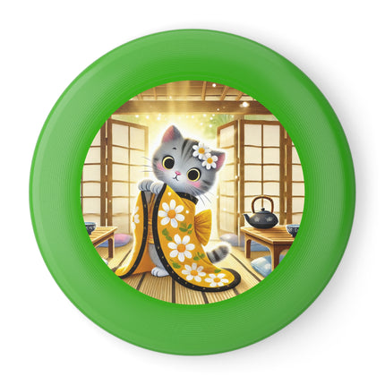 Playful Kitten in the Tea Room Wham-O Frisbee – Curious Paws & Cozy Charm