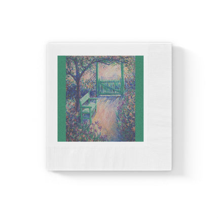 The Artist’s Garden by Theodore Earl Butler White Coined Napkins