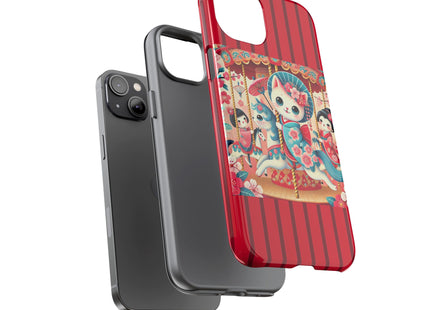 Geisha Kitten's Enchanted Carousel Phone Cases