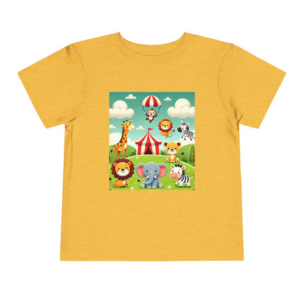Whimsical Circus Friends Toddler Short Sleeve Tee