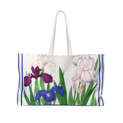 Iris Flowers by Tanigami Kônan Weekender Bag