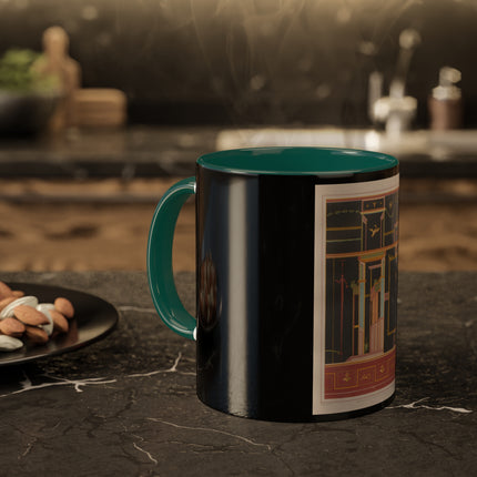 Pompeii Walls Pl.04 by Victor Steeger Colorful Mugs, 11oz