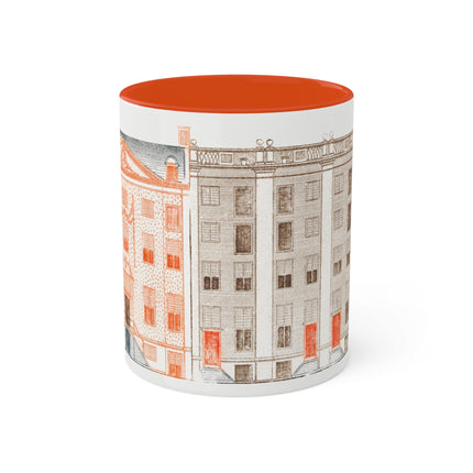 Amsterdam Canal Houses by Johan Teyler Colorful Mugs, 11oz
