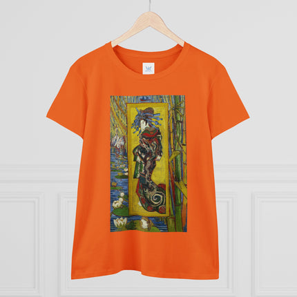 Courtesan (after Eisen) by Vincent van Gogh Women's Midweight Cotton Tee