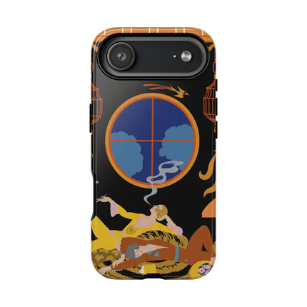 Art Deco Lounge Phone Case – Opulent Smoke & Timeless Glamour