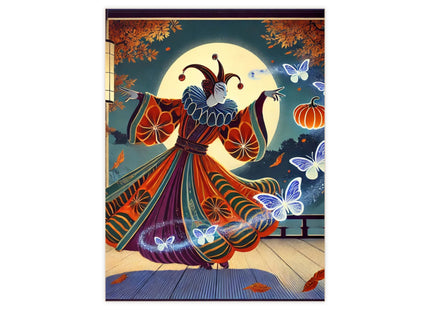 Court Magician with Ghost Butterflies Ceramic Tile