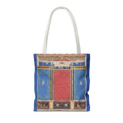 Trompe L’Oeil Designer Tote Bag – Columns, Swans and Vases (AOP)