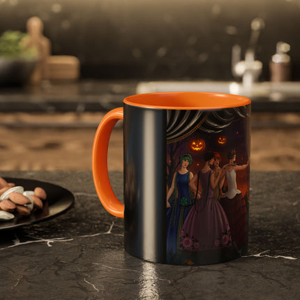🏹🎃 Cupid's Arrow At Pumpkin Moon Manor Colorful Mug – Romantic Halloween Charm