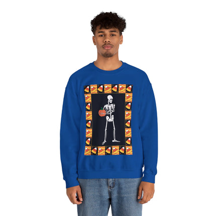 Candy Corn Skeleton Unisex Heavy Blend™ Crewneck Sweatshirt