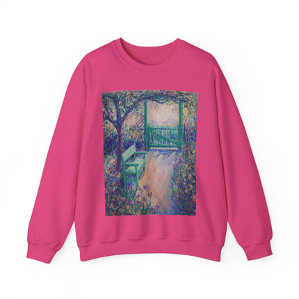 The Artist’s Garden (The Green Chair) by Theodore Earl Butler Heavy Blend™ Crewneck Sweatshirt
