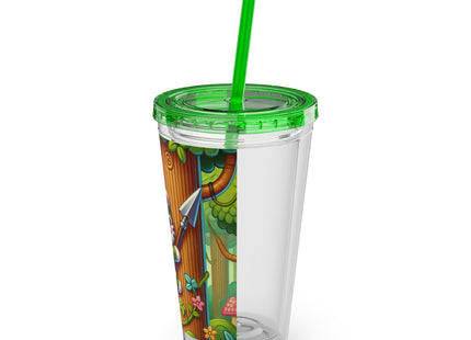 Stealthy Stripes Sunsplash Tumbler with Straw, 16oz