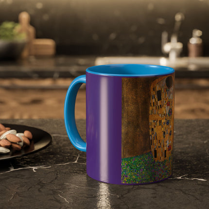 The Kiss by Gustav Klimt Colorful Mugs (11oz, 15oz)