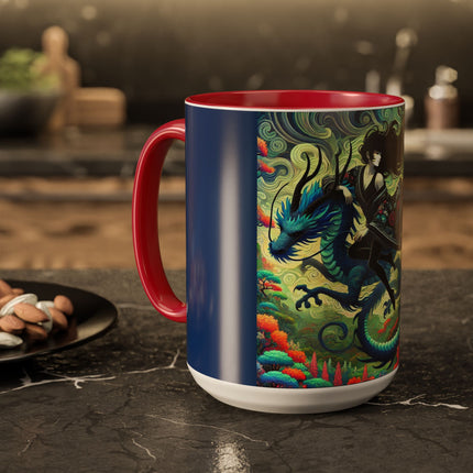 Mystic Guardian of the Sky Light Colorful Mugs (11oz, 15oz)