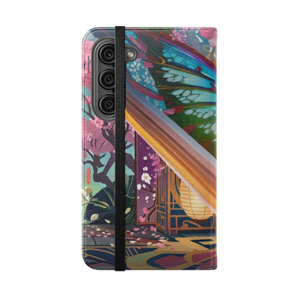 🦊🦋 Cyber Kitsune Butterfly Guardian Phone Case – Neon Magic & Digital Dreams