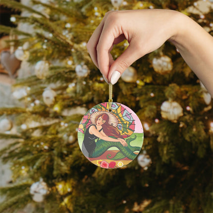Siren Serenade Glass Ornament