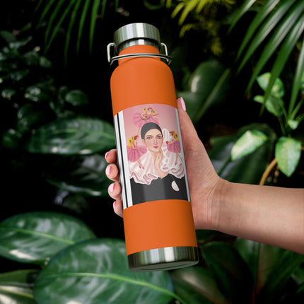 Pierrot & Fairies Dressed in Pink by Sofia Chiostri Copper Vacuum Insulated Bottle, 22oz