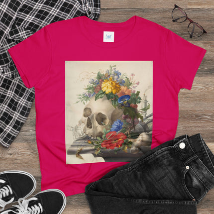 Vanitas Still Life by Herman Henstenburgh Women's Midweight Cotton Tee