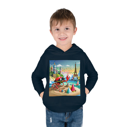 Crab Architect Toddler Pullover Fleece Hoodie