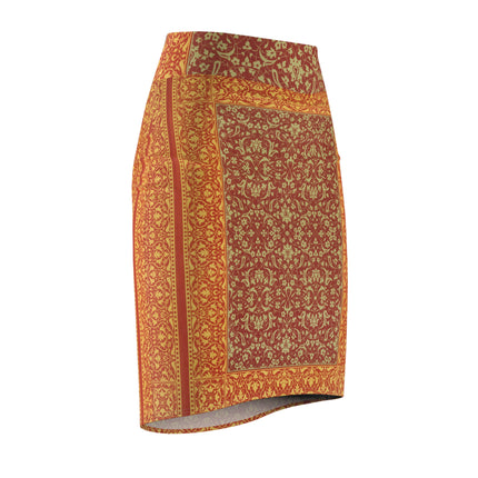 Arabesques by Émile Prisse d'Avennes Women's Pencil Skirt (AOP)