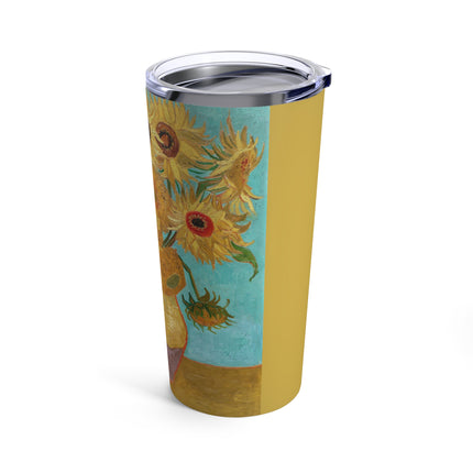 Vase with Twelve Sunflowers by Vincent Van Gogh Tumbler 20oz