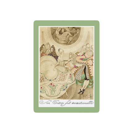 Sur talons rouges (On Red Heels) pl 01 by Gerda Wegener Playing Cards
