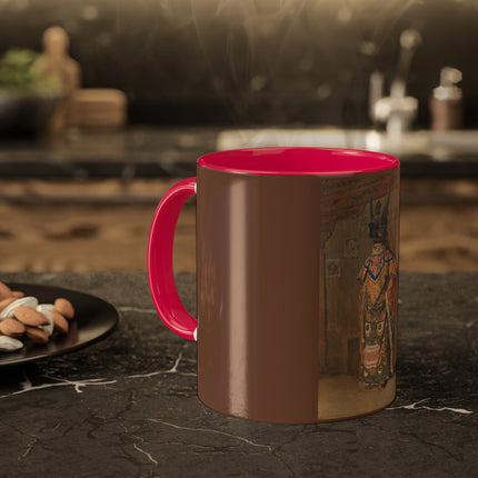 A Buddhist Lama at a Feast at Pemionchi Monastery by Vasily Vereshchagin Colorful Mugs, 11oz