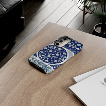 Blue Flower Pattern by Owen Jones Phone Cases