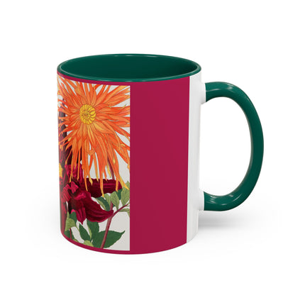 Dahlia Flower by Tanigami Kônan Colorful Mugs (11oz, 15oz)