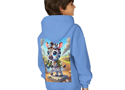 Zebra Lookout Youth Heavy Blend Hooded Sweatshirt