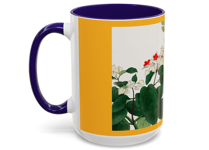 Clerodendrum & Rudbeckia Flower by Tanigami Kônan Colorful Mugs (11oz, 15oz)