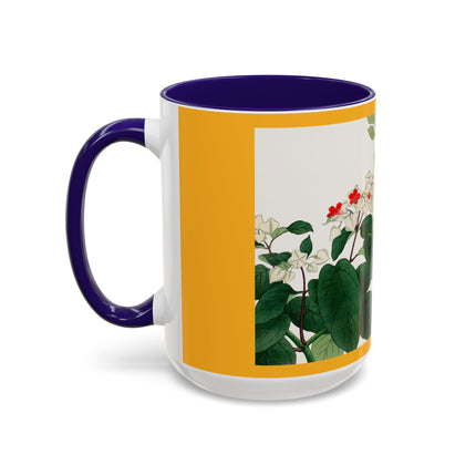 Clerodendrum & Rudbeckia Flower by Tanigami Kônan Colorful Mugs (11oz, 15oz)